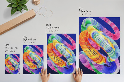 Poster na stenu Farebná abstrakcia