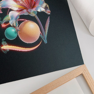 Retro plagát Kvet z budúcnosti