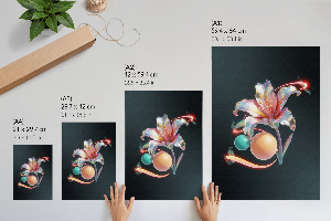 Retro plagát Kvet z budúcnosti