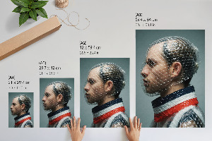 Plagát do izby Futuristický portrét