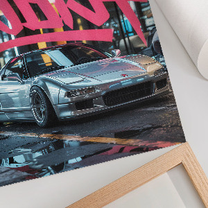 Retro plagát Graffiti auto