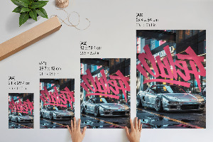 Retro plagát Graffiti auto