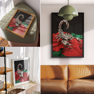 Plagát do obývačky Mechanický škorpión