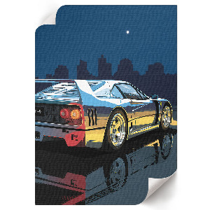 Poster na stenu Jazda motorom v noci