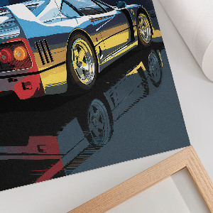 Poster na stenu Jazda motorom v noci