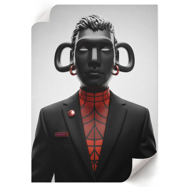 Retro plagát Moderná socha