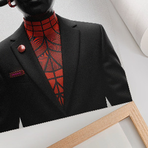 Retro plagát Moderná socha