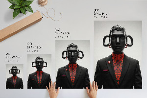 Retro plagát Moderná socha