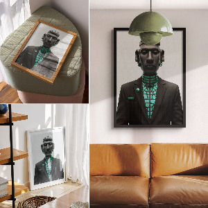 Plagát do obývačky Futuristická socha