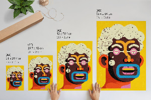 Poster na stenu Abstraktný portrét