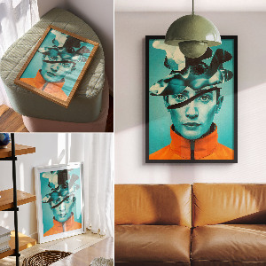 Plagát do obývačky Surrealistický portrét