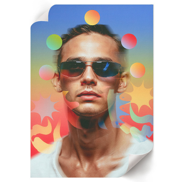 Plagát do izby Farebný portrét