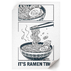 Plagát do izby Ramen komiks