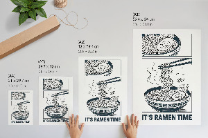 Plagát do izby Ramen komiks