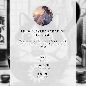Poster na stenu Mačiatko s cestovinami