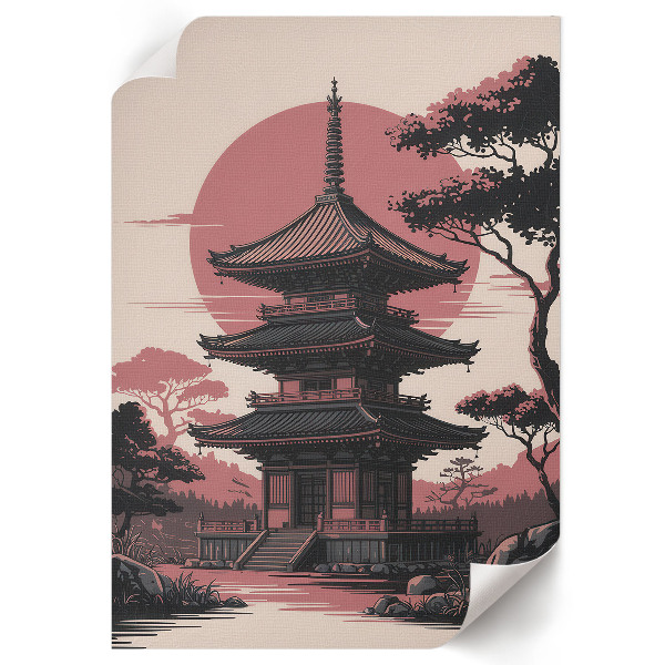 Plagát do izby Chrám v Ázii