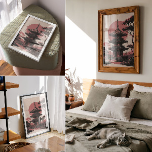 Plagát do izby Chrám v Ázii