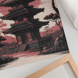 Plagát do izby Chrám v Ázii