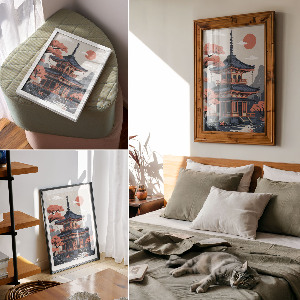 Poster na stenu Chrám v Japonsku