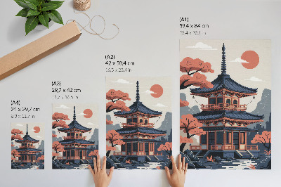 Poster na stenu Chrám v Japonsku
