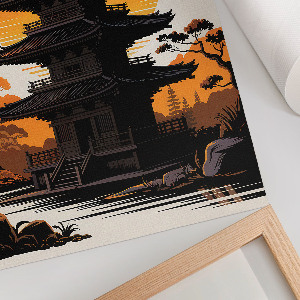 Retro plagát Orientálny chrám