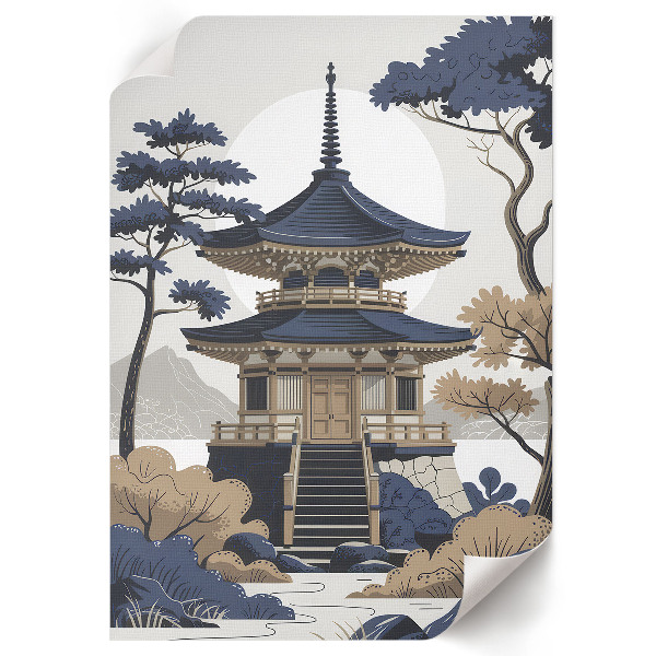 Plagát do izby Japonský chrám