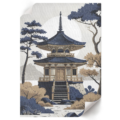 Plagát do izby Japonský chrám