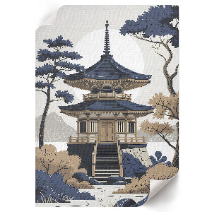 Plagát do izby Japonský chrám