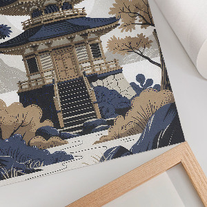 Plagát do izby Japonský chrám