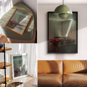 Retro plagát Kryté auto