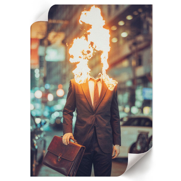 Plagát do izby Burning Man