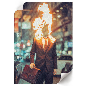 Plagát do izby Burning Man