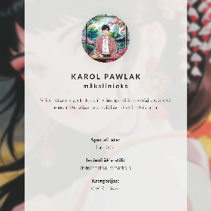 Retro plagát Vzhľad anime