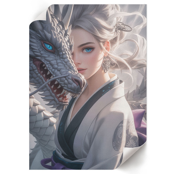 Plagát do izby Žena a drak