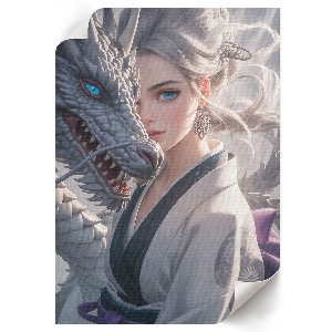 Plagát do izby Žena a drak