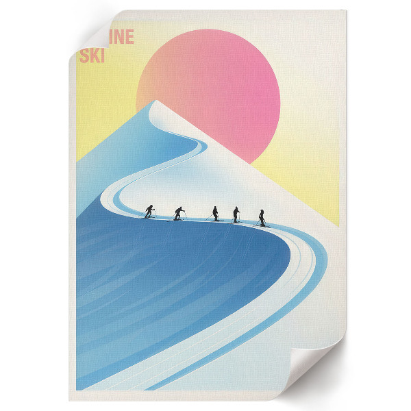 Plagát do obývačky Horský plagát