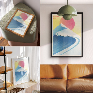 Plagát do obývačky Horský plagát