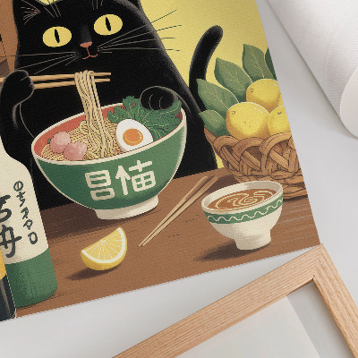 Plagát do obývačky Mačací ramen