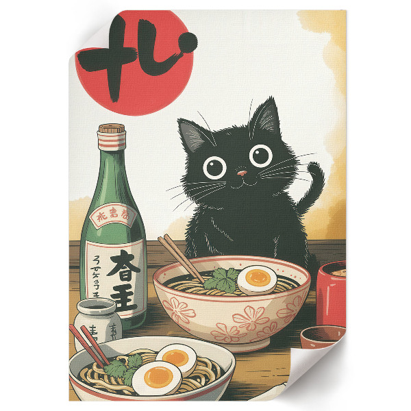 Plagát do izby Mačiatko a ramen