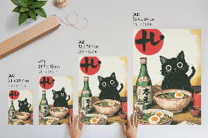 Plagát do izby Mačiatko a ramen