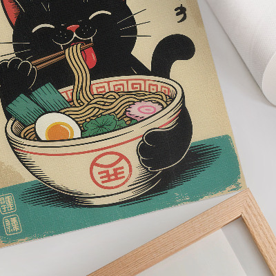 Poster na stenu Ramen a mačka