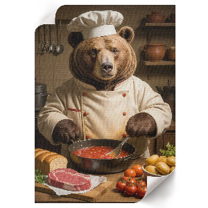 Plagát do izby Medveď Cook