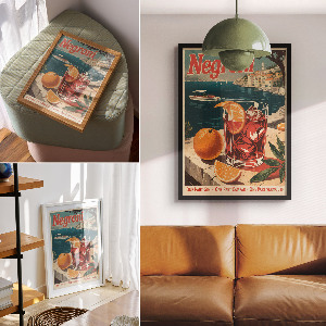 Plagát do obývačky Plagát Negroniho