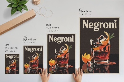 Plagát do izby Nápoj Negroni