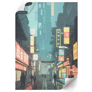 Plagát do izby Mestské neónové nápisy