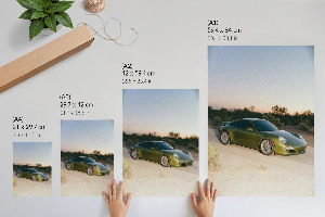 Poster na stenu Zelené vozidlo