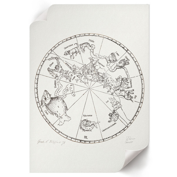 Plagát do obývačky Južná pologuľa zemegule