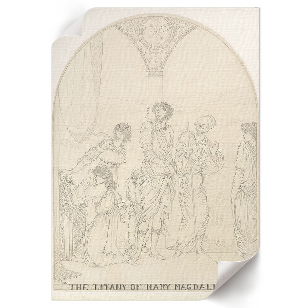 Retro plagát Litánie k Márii