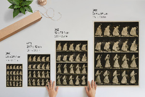 Retro plagát Žena s košíkom