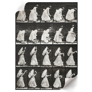 Plagát do obývačky Žena s košíkom